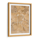 Mapa vintage sepia de Leipzig Alemania - Rosana Laiz Blursbyai | Cuadro decorativo de Canvas Lab