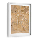 Mapa vintage sepia de Leipzig Alemania - Rosana Laiz Blursbyai | Cuadro decorativo de Canvas Lab