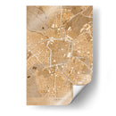 Mapa vintage sepia de Leipzig Alemania - Rosana Laiz Blursbyai | Cuadro decorativo de Canvas Lab