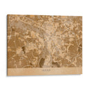 Mapa vintage sepia de Leipzig Alemania - Rosana Laiz Blursbyai | Cuadro decorativo de Canvas Lab