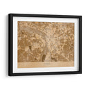 Mapa vintage sepia de Leipzig Alemania - Rosana Laiz Blursbyai | Cuadro decorativo de Canvas Lab
