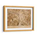 Mapa vintage sepia de Leipzig Alemania - Rosana Laiz Blursbyai | Cuadro decorativo de Canvas Lab