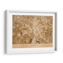 Mapa vintage sepia de Leipzig Alemania - Rosana Laiz Blursbyai | Cuadro decorativo de Canvas Lab