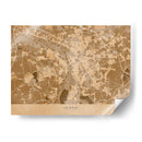 Mapa vintage sepia de Leipzig Alemania - Rosana Laiz Blursbyai | Cuadro decorativo de Canvas Lab
