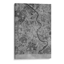 Mapa vintage gris de Koln Alemania - Rosana Laiz Blursbyai | Cuadro decorativo de Canvas Lab