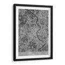 Mapa vintage gris de Koln Alemania - Rosana Laiz Blursbyai | Cuadro decorativo de Canvas Lab