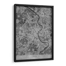 Mapa vintage gris de Koln Alemania - Rosana Laiz Blursbyai | Cuadro decorativo de Canvas Lab