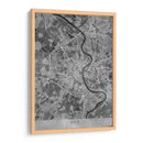 Mapa vintage gris de Koln Alemania - Rosana Laiz Blursbyai | Cuadro decorativo de Canvas Lab