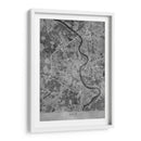 Mapa vintage gris de Koln Alemania - Rosana Laiz Blursbyai | Cuadro decorativo de Canvas Lab
