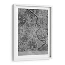 Mapa vintage gris de Koln Alemania - Rosana Laiz Blursbyai | Cuadro decorativo de Canvas Lab