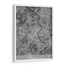 Mapa vintage gris de Koln Alemania - Rosana Laiz Blursbyai | Cuadro decorativo de Canvas Lab