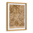 Mapa vintage sepia de Koln Alemania - Rosana Laiz Blursbyai | Cuadro decorativo de Canvas Lab