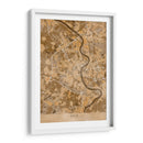 Mapa vintage sepia de Koln Alemania - Rosana Laiz Blursbyai | Cuadro decorativo de Canvas Lab