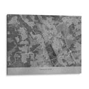 Mapa vintage gris de Hannover Alemania - Rosana Laiz Blursbyai | Cuadro decorativo de Canvas Lab