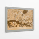 Mapa vintage sepia del centro de Hamburg, Alemania - Rosana Laiz Blursbyai | Cuadro decorativo de Canvas Lab
