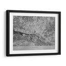 Mapa vintage gris de Hamburg Alemania - Rosana Laiz Blursbyai | Cuadro decorativo de Canvas Lab