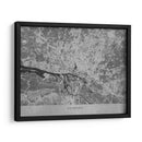 Mapa vintage gris de Hamburg Alemania - Rosana Laiz Blursbyai | Cuadro decorativo de Canvas Lab