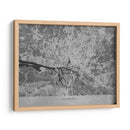 Mapa vintage gris de Hamburg Alemania - Rosana Laiz Blursbyai | Cuadro decorativo de Canvas Lab