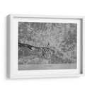 Mapa vintage gris de Hamburg Alemania - Rosana Laiz Blursbyai | Cuadro decorativo de Canvas Lab