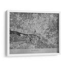 Mapa vintage gris de Hamburg Alemania - Rosana Laiz Blursbyai | Cuadro decorativo de Canvas Lab