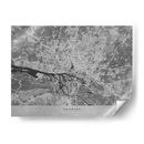 Mapa vintage gris de Hamburg Alemania - Rosana Laiz Blursbyai | Cuadro decorativo de Canvas Lab
