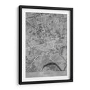 Mapa vintage gris de Essen Alemania - Rosana Laiz Blursbyai | Cuadro decorativo de Canvas Lab