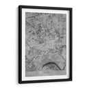 Mapa vintage gris de Essen Alemania - Rosana Laiz Blursbyai | Cuadro decorativo de Canvas Lab