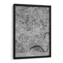 Mapa vintage gris de Essen Alemania - Rosana Laiz Blursbyai | Cuadro decorativo de Canvas Lab