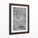 Mapa vintage gris de Essen Alemania - Rosana Laiz Blursbyai | Cuadro decorativo de Canvas Lab