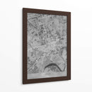 Mapa vintage gris de Essen Alemania - Rosana Laiz Blursbyai | Cuadro decorativo de Canvas Lab