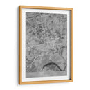 Mapa vintage gris de Essen Alemania - Rosana Laiz Blursbyai | Cuadro decorativo de Canvas Lab