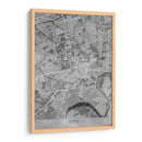 Mapa vintage gris de Essen Alemania - Rosana Laiz Blursbyai | Cuadro decorativo de Canvas Lab