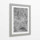 Mapa vintage gris de Essen Alemania - Rosana Laiz Blursbyai | Cuadro decorativo de Canvas Lab