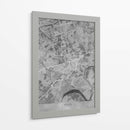 Mapa vintage gris de Essen Alemania - Rosana Laiz Blursbyai | Cuadro decorativo de Canvas Lab
