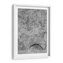 Mapa vintage gris de Essen Alemania - Rosana Laiz Blursbyai | Cuadro decorativo de Canvas Lab