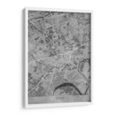 Mapa vintage gris de Essen Alemania - Rosana Laiz Blursbyai | Cuadro decorativo de Canvas Lab