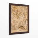 Mapa vintage sepia de Essen Alemania - Rosana Laiz Blursbyai | Cuadro decorativo de Canvas Lab