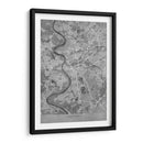 Mapa vintage gris de Duisburg Alemania - Rosana Laiz Blursbyai | Cuadro decorativo de Canvas Lab