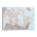 Mapa detallado de Canadá Lincoln - Rosana Laiz Blursbyai | Cuadro decorativo de Canvas Lab