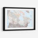 Mapa detallado de Canadá Lincoln - Rosana Laiz Blursbyai | Cuadro decorativo de Canvas Lab