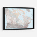 Mapa detallado de Canadá Lincoln - Rosana Laiz Blursbyai | Cuadro decorativo de Canvas Lab
