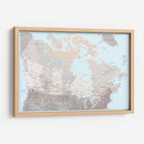 Mapa detallado de Canadá Lincoln - Rosana Laiz Blursbyai | Cuadro decorativo de Canvas Lab