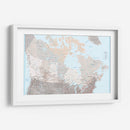 Mapa detallado de Canadá Lincoln - Rosana Laiz Blursbyai | Cuadro decorativo de Canvas Lab