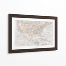 Mapa Lucille de los Estados Unidos y el mar Caribe - Rosana Laiz Blursbyai | Cuadro decorativo de Canvas Lab