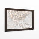 Mapa Lucille de los Estados Unidos y el mar Caribe - Rosana Laiz Blursbyai | Cuadro decorativo de Canvas Lab