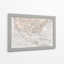 Mapa Lucille de los Estados Unidos y el mar Caribe - Rosana Laiz Blursbyai | Cuadro decorativo de Canvas Lab