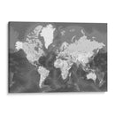 Mapa mundial detallado con ciudades Patwin - Rosana Laiz Blursbyai | Cuadro decorativo de Canvas Lab