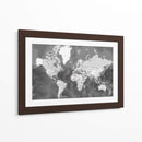 Mapa mundial detallado con ciudades Patwin - Rosana Laiz Blursbyai | Cuadro decorativo de Canvas Lab