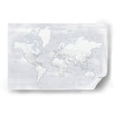 Mapa mundial detallado con ciudades frías de Maeli - Rosana Laiz Blursbyai | Cuadro decorativo de Canvas Lab