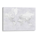 Mapa mundial detallado con ciudades Siv - Rosana Laiz Blursbyai | Cuadro decorativo de Canvas Lab